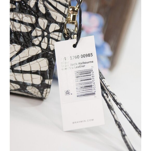 Brahmin Batik Melbourne Leather Daisy Clutch Wristlet NWT - Picture 5 of 8